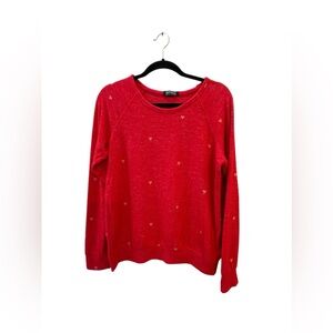 Buffalo red hearts sweater valentine size medium
